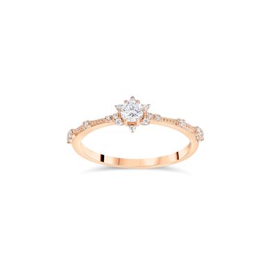 0.22 Karat Rose Pırlanta Tasarım Black Frıday Özel