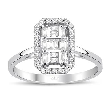 0.32 Karat Pırlanta Baget Yüzük