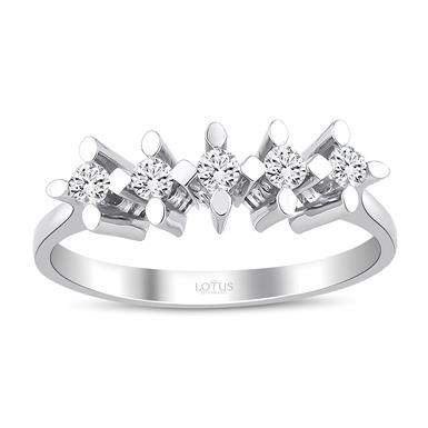 0.20 Karat Pırlanta Beştaş Yüzük