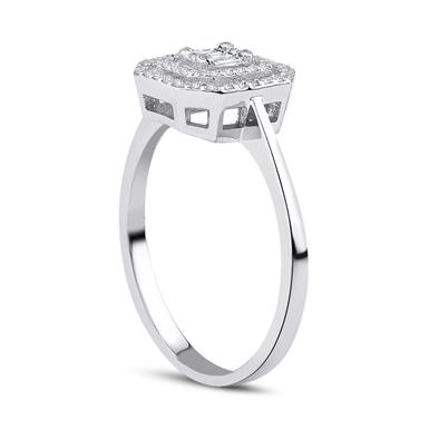 0.23 Karat Pırlanta Baget Yüzük