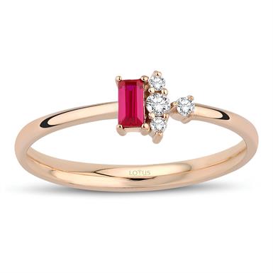 0.22 Karat Pırlanta Safir Yüzük