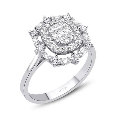 0.51 Karat Pırlanta Baget Yüzük