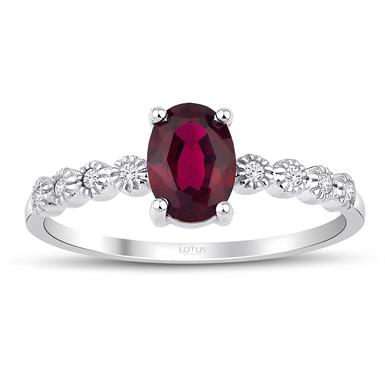 0.02 Karat Pırlanta Yakut Yüzük