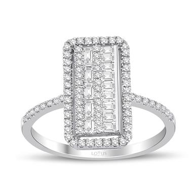 0.62 Karat Pırlanta Baget Yüzük