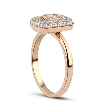 0.64 Karat Pırlanta Baget Yüzük