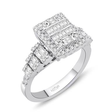 0.82 Karat Pırlanta Baget Yüzük