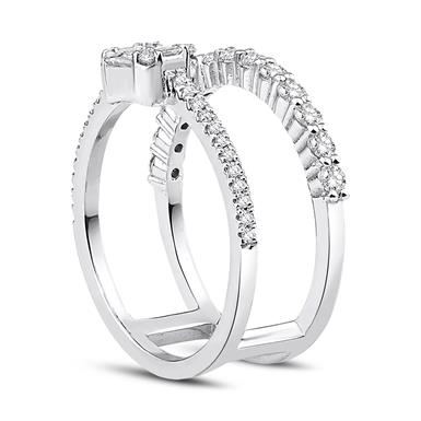 0.73 Karat Pırlanta Baget Yüzük