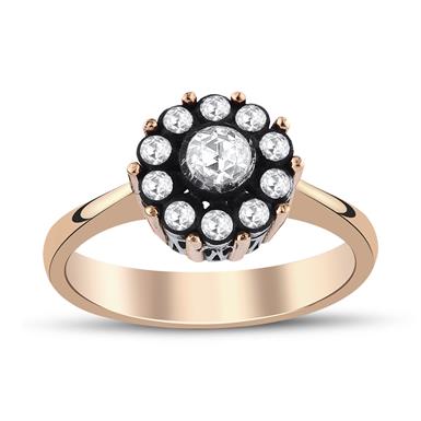 0.26 Karat Elmas Gül Yüzük