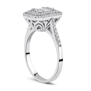 0.65 Karat Pırlanta Baget Yüzük