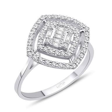 0.51 Karat Pırlanta Baget Yüzük