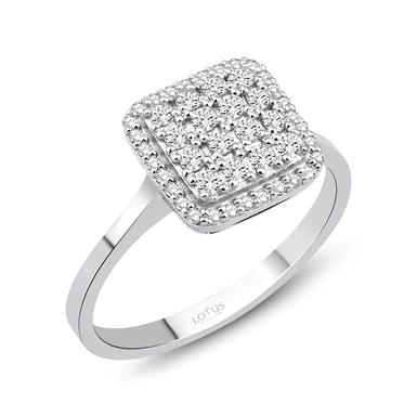 0.34 Karat Pırlanta Bagetli Yüzük