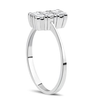 0.28 Karat Pırlanta Baget Yüzük