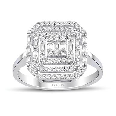 0.51 Karat Pırlanta Bagetli Yüzük