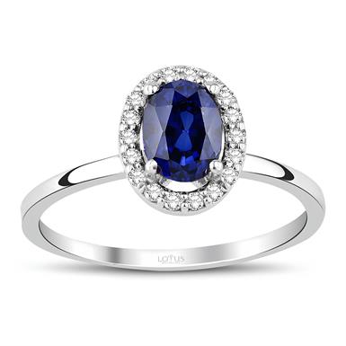 1.33 Karat Pırlanta Safir Yüzük