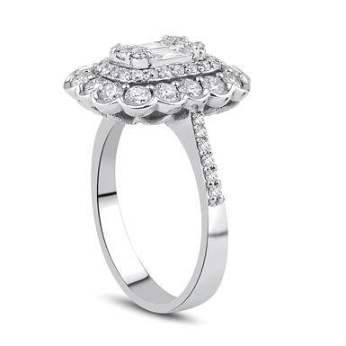 1.49 Karat Pırlanta Baget Yüzük