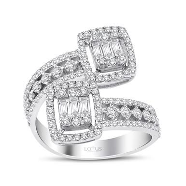 1.25 Karat Pırlanta Baget Yüzük