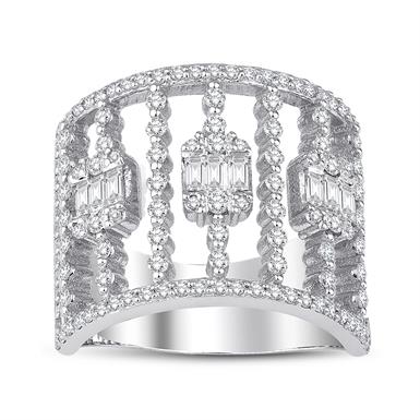 1.20 Karat Pırlanta Baget Yüzük