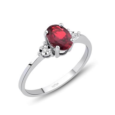 1.02 Karat Pırlanta Yakut  Yüzük