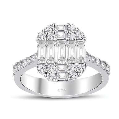 1.22 Karat Pırlanta Baget Yüzük