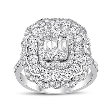 1.88 Karat Pırlanta Baget Yüzük