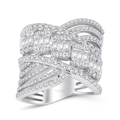 1.64 Karat Pırlanta Baget Yüzük