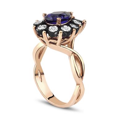 1.67 Karat Elmas Safir Yüzük