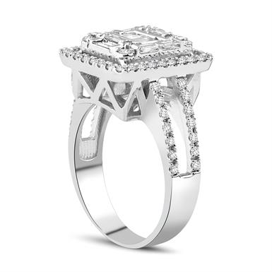 1.26 Karat Pırlanta Baget Yüzük