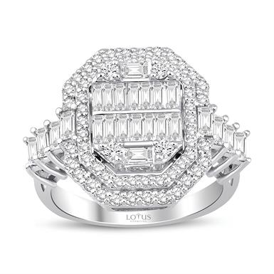 1.33 Karat Pırlanta Baget Yüzük