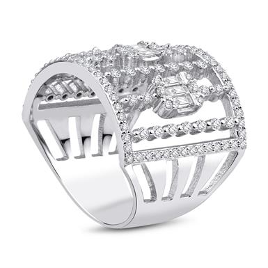 1.20 Karat Pırlanta Baget Yüzük