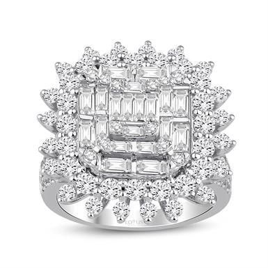 2.55 Karat Pırlanta Baget Yüzük