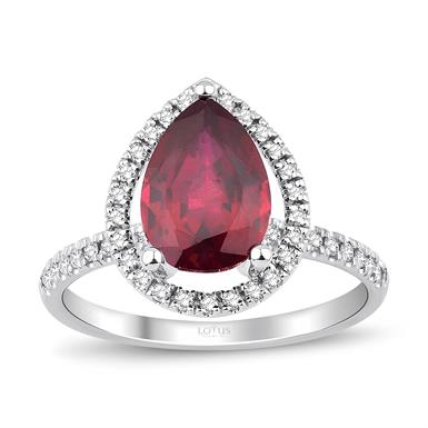 2.82 Karat Pırlanta Yakut Yüzük