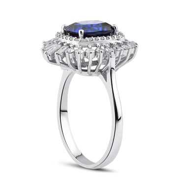 2.43 Karat Pırlanta Safir Yüzük