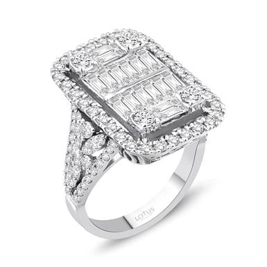 2.59 Karat Pırlanta Baget Yüzük