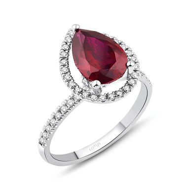 2.82 Karat Pırlanta Yakut Yüzük