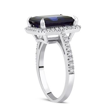 5.99 Karat Pırlanta Safir Yüzük