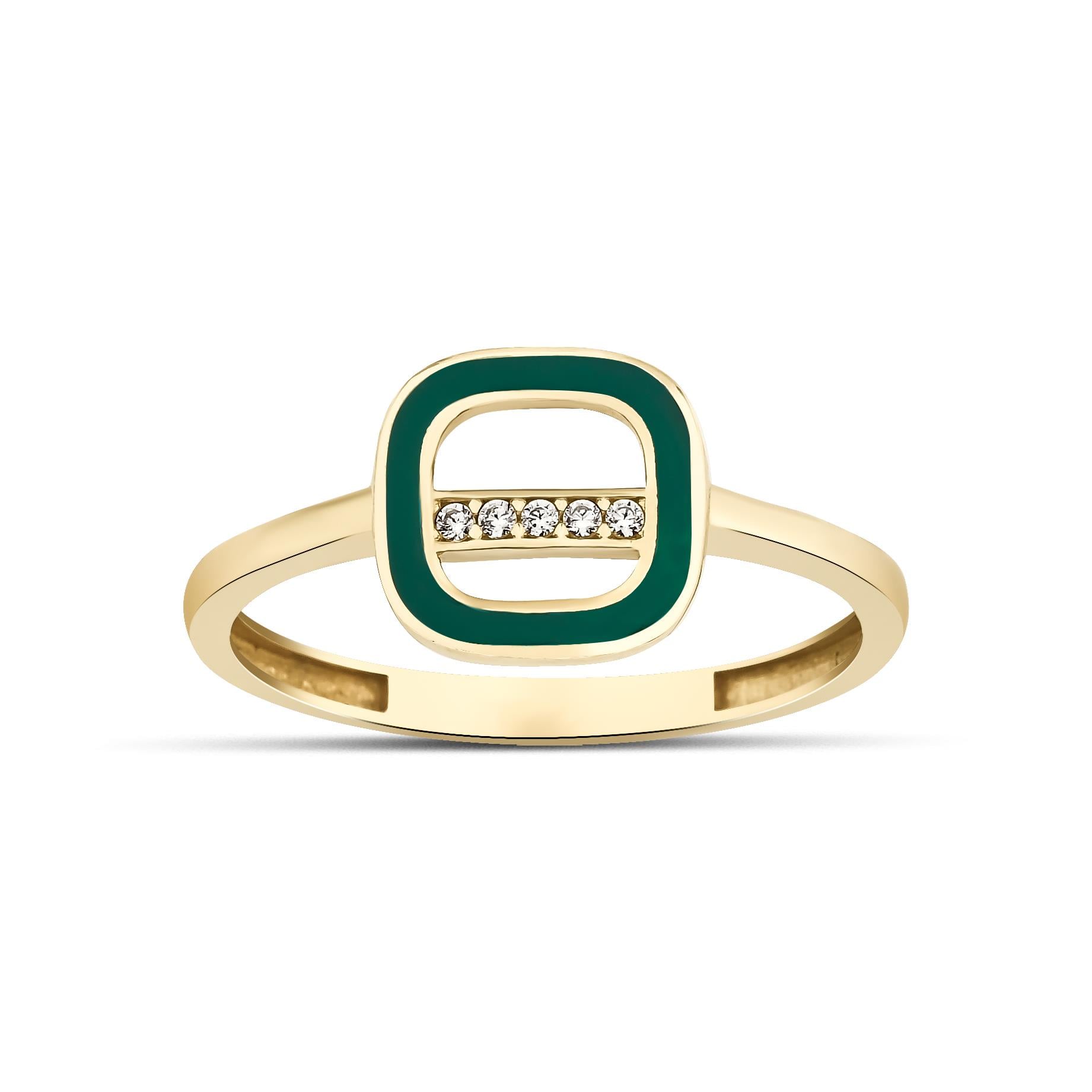 ALTIN MİNELİ TASARIM YÜZÜK