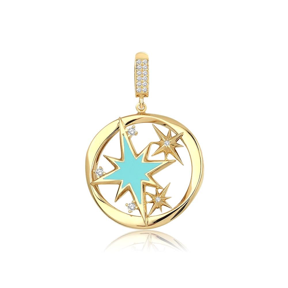 ALTIN TASARIM KOLYE UCU CHARM