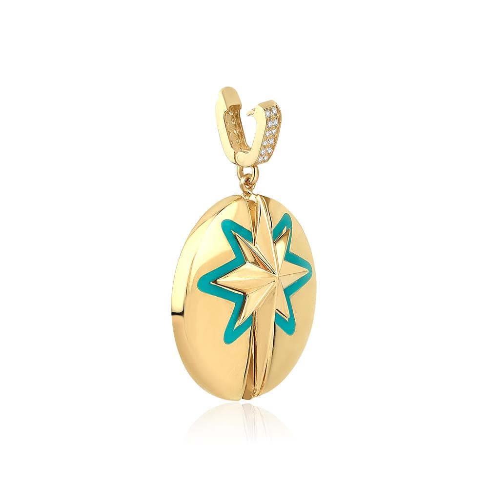 ALTIN TASARIM KOLYE UCU CHARM