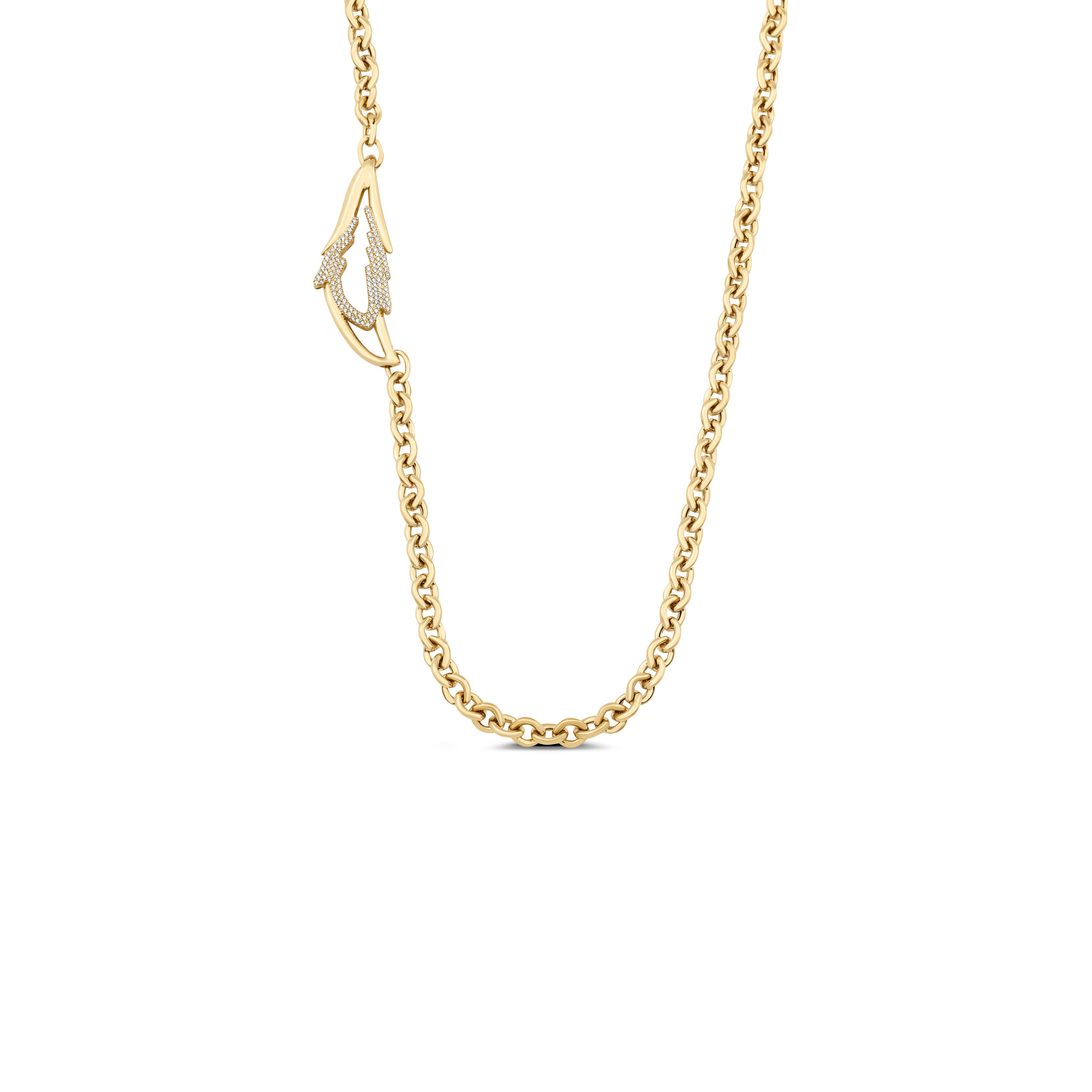 ALTIN TAŞLI TASARIM KOLYE