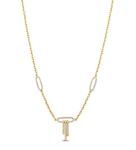 ALTIN TAŞLI TASARIM KOLYE