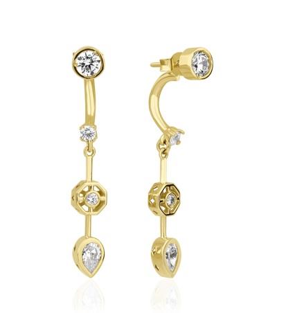 ALTIN TAŞLI TASARIM KÜPE