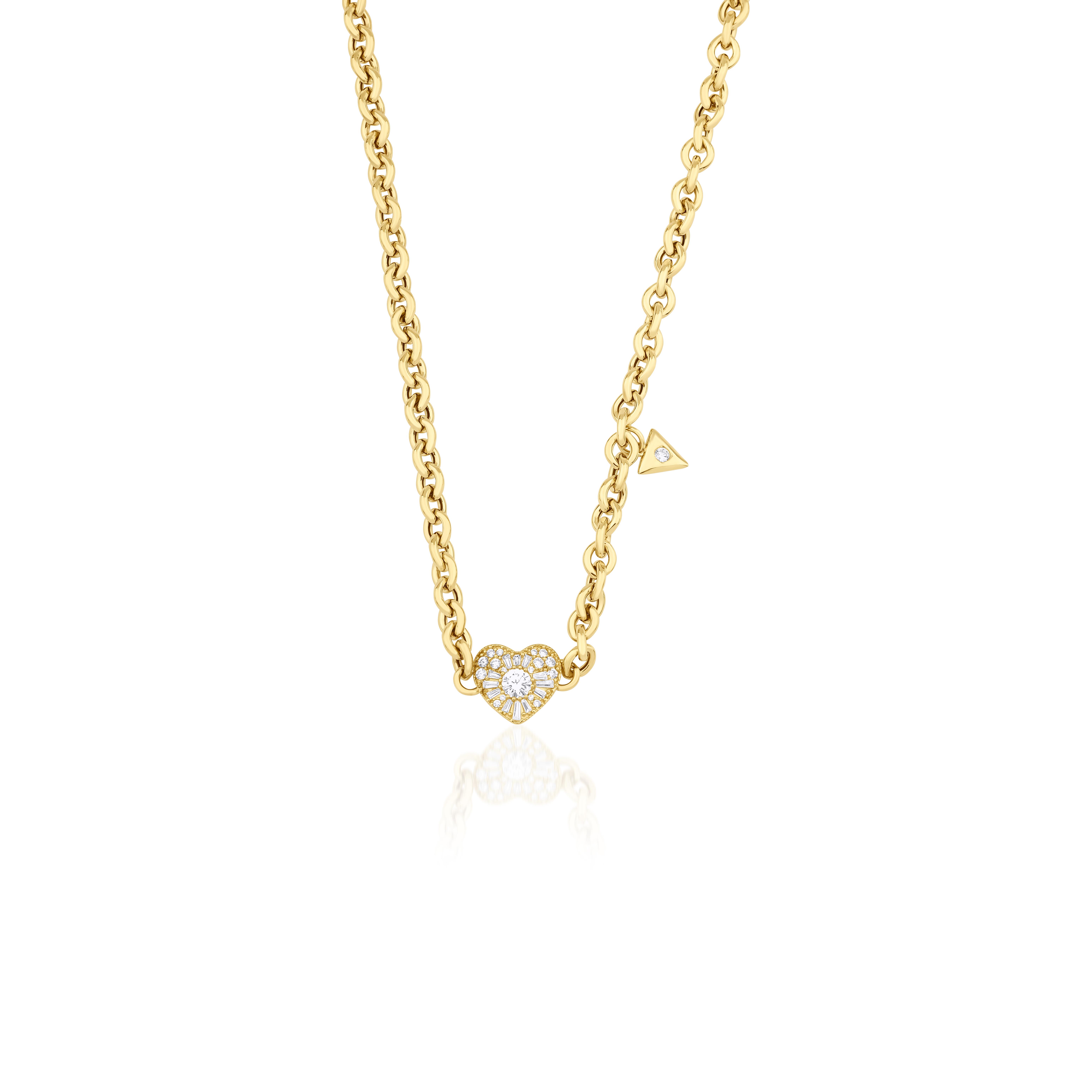 GXÖ KOLEKSİYONU KALPLİ ALTIN CHOKER KOLYE