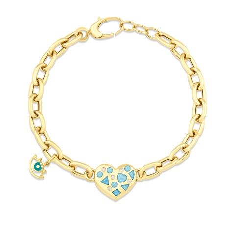 MİNELİ ALTIN TASARIM BİLEKLİK