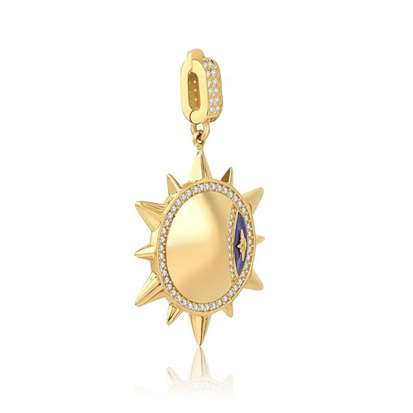 ALTIN GÜNEŞ KOLYE UCU CHARM