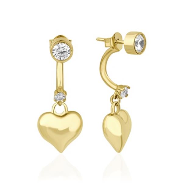 ALTIN KALP FİGÜRLÜ KÜPE