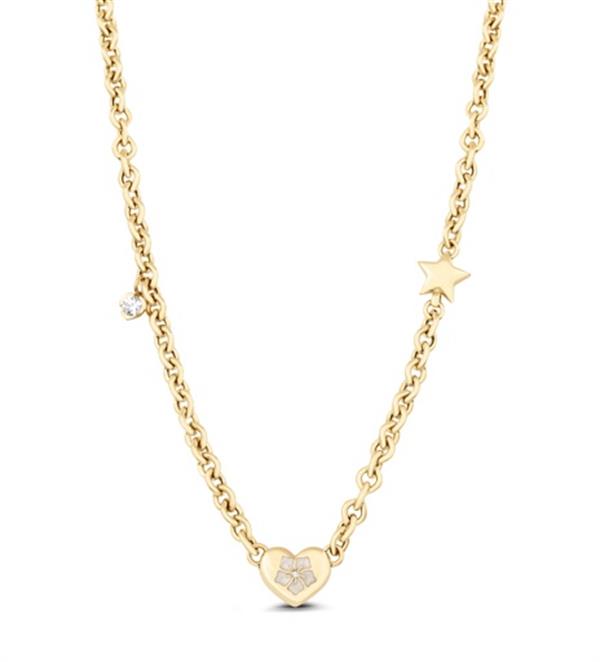 ALTIN KALP FİGÜRLÜ TASARIM KOLYE