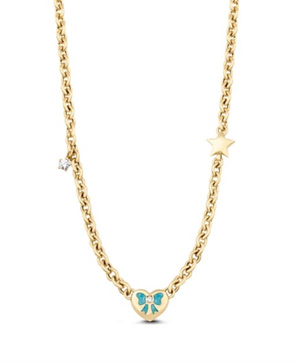 ALTIN KALP FİGÜRLÜ TASARIM KOLYE