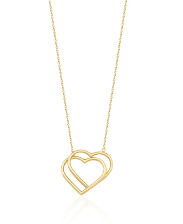 ALTIN KALP FİGÜRLÜ TASARIM KOLYE