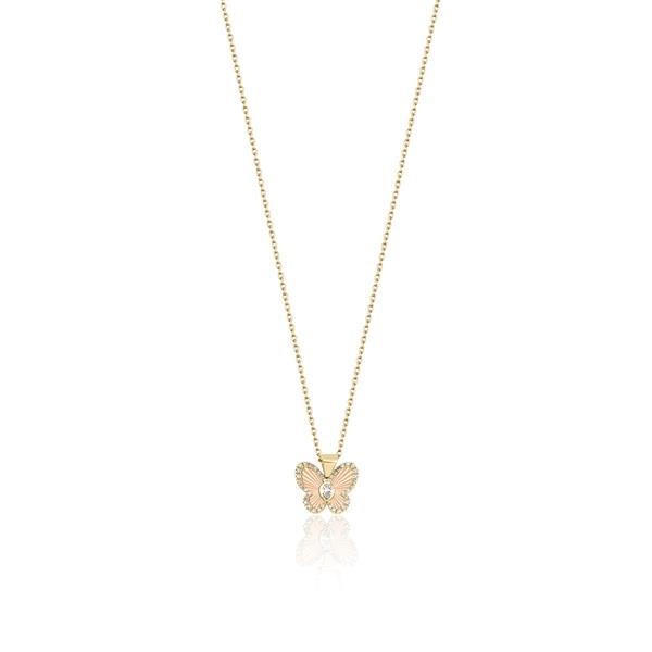 ALTIN KELEBEK FİGÜRLÜ KOLYE