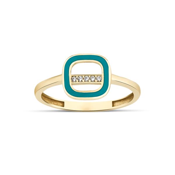 ALTIN MİNELİ TASARIM YÜZÜK